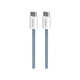 USB-C / USB-C кабел 60W Fabrik FABK4, 1.5m, Blue Lagon, PURO