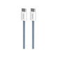 USB-C / USB-C кабел 60W Fabrik FABK4, 1.5m, Blue Lagon, PURO