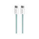 USB-C / USB-C кабел 60W Fabrik FABK4, 1.5m, Island Mist, PURO