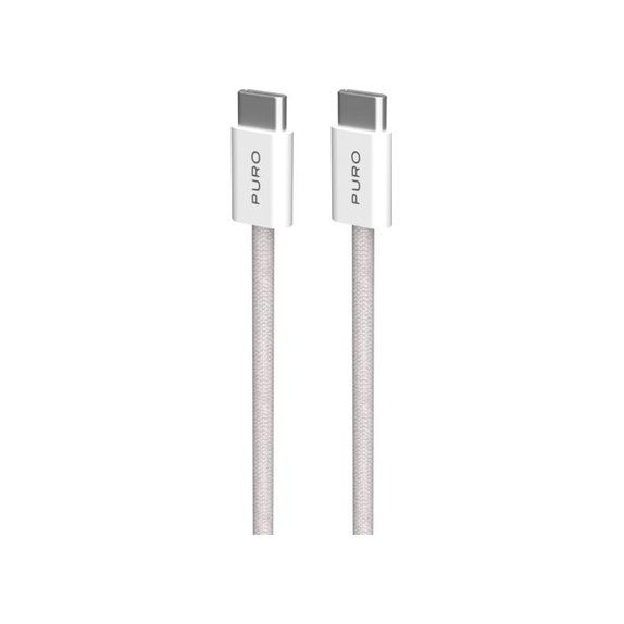USB-C / USB-C кабел 60W Fabrik FABK4, 1.5m, Sandshell, PURO