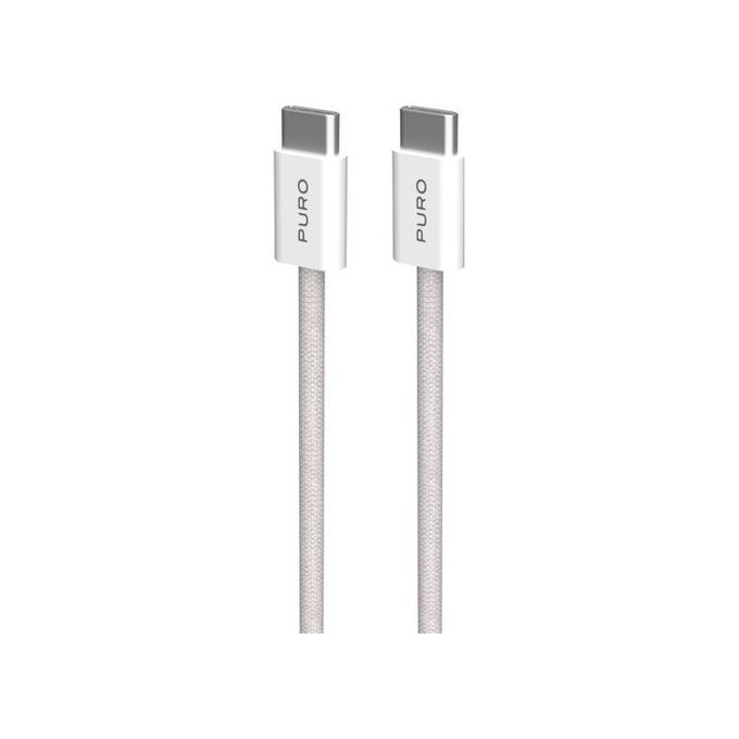 USB-C / USB-C кабел 60W Fabrik FABK4, 1.5m, Sandshell, PURO