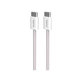 USB-C / USB-C кабел 60W Fabrik FABK4, 1.5m, Sandshell, PURO
