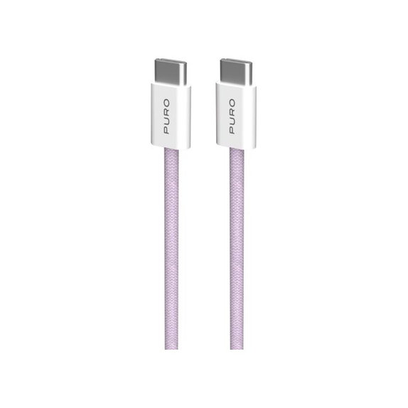 USB-C / USB-C кабел 60W Fabrik FABK4, 1.5m, Coraltastic, PURO