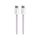 USB-C / USB-C кабел 60W Fabrik FABK4, 1.5m, Coraltastic, PURO