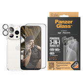 Bundle PicturePerfect + Закалено стъкло UWF + Hard Case D3O за iPhone 15 Pro, PanzerGlass