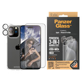 Bundle PicturePerfect + Закалено стъкло UWF + Hard Case D3O за iPhone 15 Pro Max, PanzerGlass