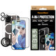 Bundle Hoops + Закалено стъкло UWF + Hard Case + Magnetic Ring Mount за iPhone 16 Pro, PanzerGlass