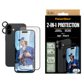 Bundle Hoops + UWF закалено стъкло за iPhone 16, PanzerGlass