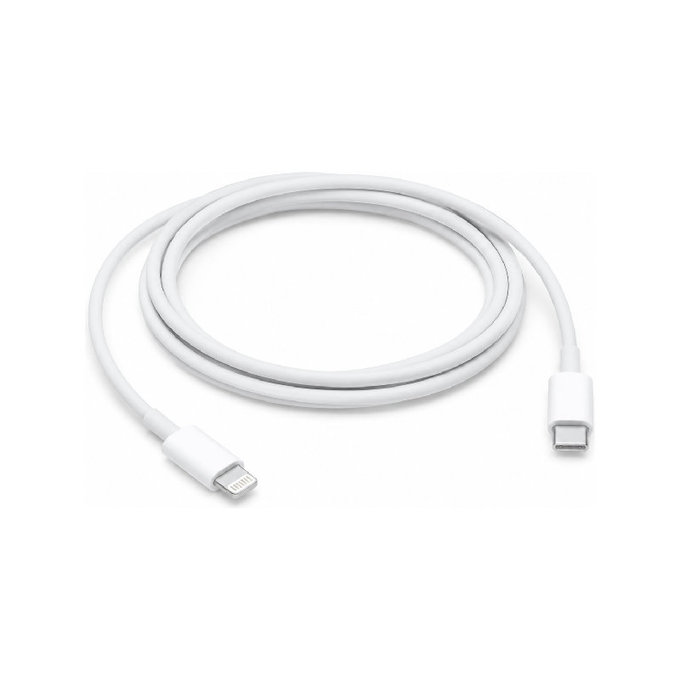 Lightning / USB-C кабел, 1.5m, Бял, White, FixPremium