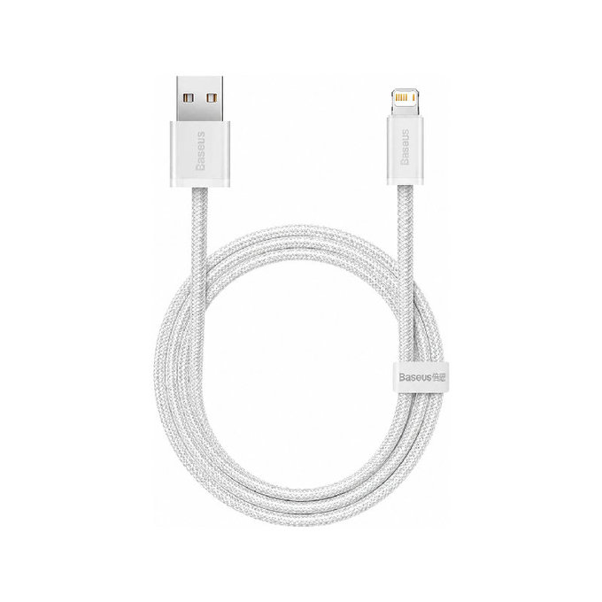 Lightning / USB кабел, 1.5m, Бял, White, Baseus