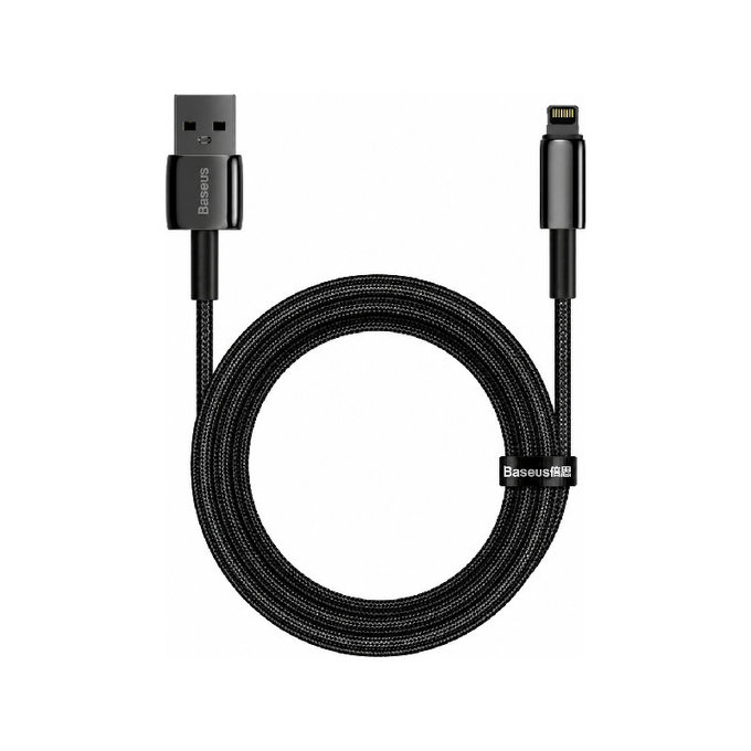 Lightning / USB кабел, 1.5m, Черно, Black, Baseus