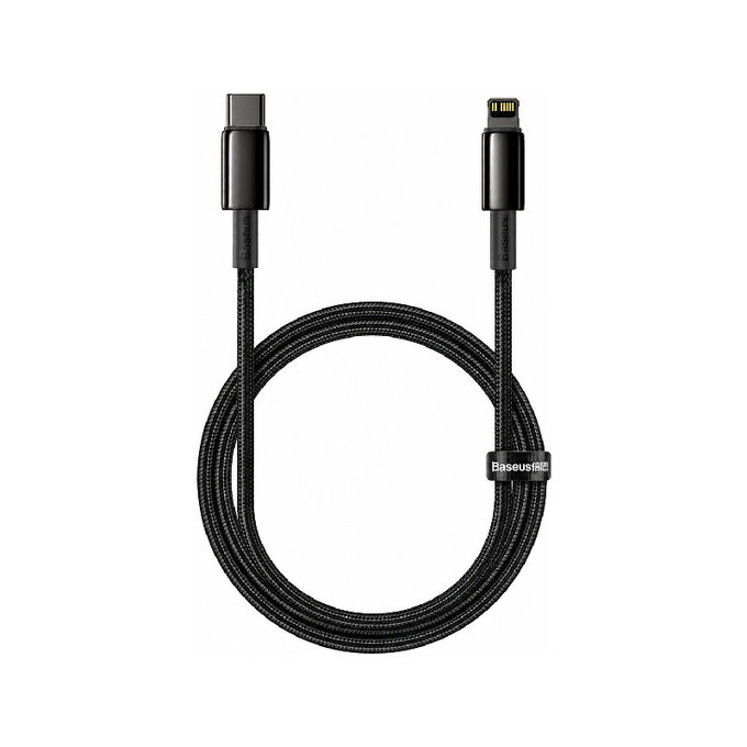 Lightning / USB-C кабел, 1.5m, Черно, Black, Baseus