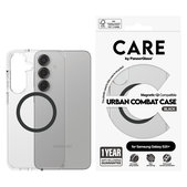 Калъф Urban Combat с черно QI за Samsung Galaxy S25+, Прозрачно, PanzerGlass