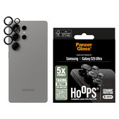 Протектор за обектив на камера Hoops Ceramic за Samsung S25 Ultra, Черно, PanzerGlass