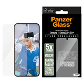 Закалено стъкло UWF Ceramic с апликатор за Samsung Galaxy S25+, Прозрачно, PanzerGlass