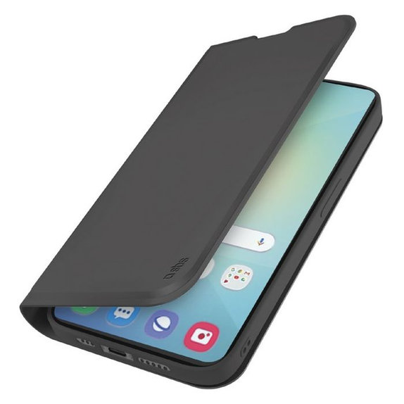 Калъф тип книга Wallet Smooth за Samsung Galaxy S25, Черен, SBS