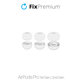 Накрайници за AirPods Pro, комплект 3 бр. (L, S, XS), Бял, FixPremium