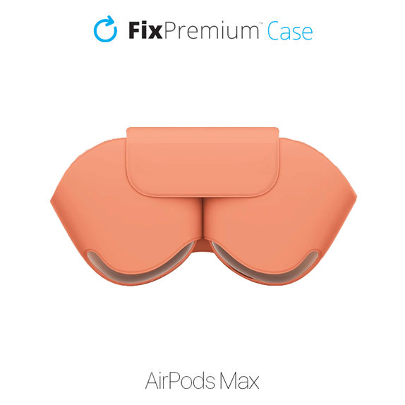 Силиконов калъф за AirPods Max, Оранжево, FixPremium
