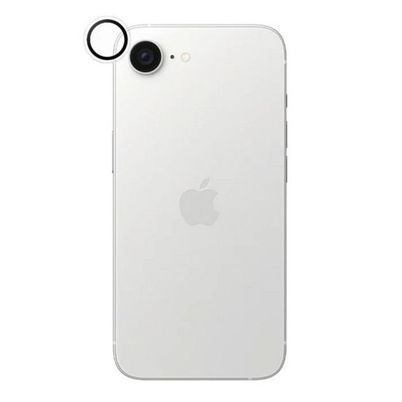 Протектор за обектив на задна камера Hoops за iPhone 16e, Черен