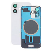 Задно стъкло на корпус + стъкло на камера + метална пластина + MagSafe магнит за iPhone 16, White