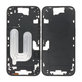 Средна рамка с бутон за включване и бутони за сила на звука за iPhone 16, Black