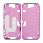 Средна рамка с бутон за включване и бутони за сила на звука за iPhone 16, Pink