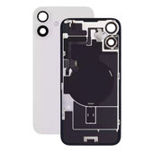 Задно стъкло на корпус + стъкло на камера + метална пластина + MagSafe магнит за iPhone 16 Plus, White