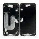 Средна рамка с бутон за включване и бутони за сила на звука за iPhone 16 Plus, Black