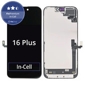 Дисплей In-Cell FHD за iPhone 16 Plus, Тъчскрийн с рамка, FixPremium