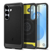 Case Rugged Armor with MagSafe for Samsung Galaxy S25, Matte Black, Spigen