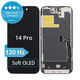 Дисплей Soft OLED 120Hz за iPhone 14 Pro, Тъчскрийн с рамка, FixPremium