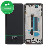 Дисплей за Xiaomi Redmi Note 13 Pro+ 23090RA98C, Fushion Black, Тъчскрийн с рамка