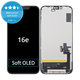 Дисплей Soft OLED за iPhone 16e, 17e, Тъчскрийн с рамка, FixPremium