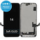 Дисплей Soft OLED за iPhone 14, Тъчскрийн с рамка, DIAGNOSTIC