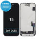 Дисплей Soft OLED за iPhone 15, Тъчскрийн с рамка, DIAGNOSTIC