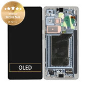 Дисплей за Samsung S25 Ultra, Titanium Silver, Тъчскрийн с рамка, GH82-36387A Genuine Service Pack