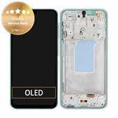 Дисплей за Samsung A26 A266E, Mint, Тъчскрийн с рамка, GH82-37049C Genuine Service Pack