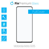Закалено стъкло за Motorola Moto G05, FullCover Glass, FixPremium