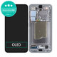 Дисплей OLED за Samsung Galaxy S25, тъч стъкло с рамка, Silver Shadow