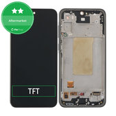 Дисплей за Samsung A36 A366E, Awesome Black, Тъчскрийн с рамка, TFT