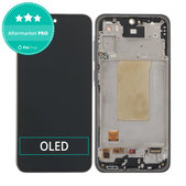 Дисплей OLED за Samsung A36 A366E, Awesome Grey, Тъчскрийн с рамка
