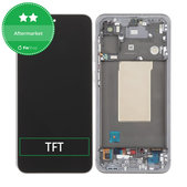 Дисплей за Samsung A56 A566E, Awesome Lightgray, Тъчскрийн с рамка, TFT