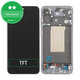 Дисплей за Samsung A56 A566E, Awesome Lightgray, Тъчскрийн с рамка, TFT