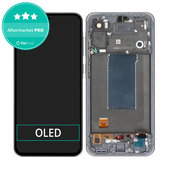 Дисплей OLED за Samsung A56 A566E, Awesome Graphite, Тъчскрийн с рамка
