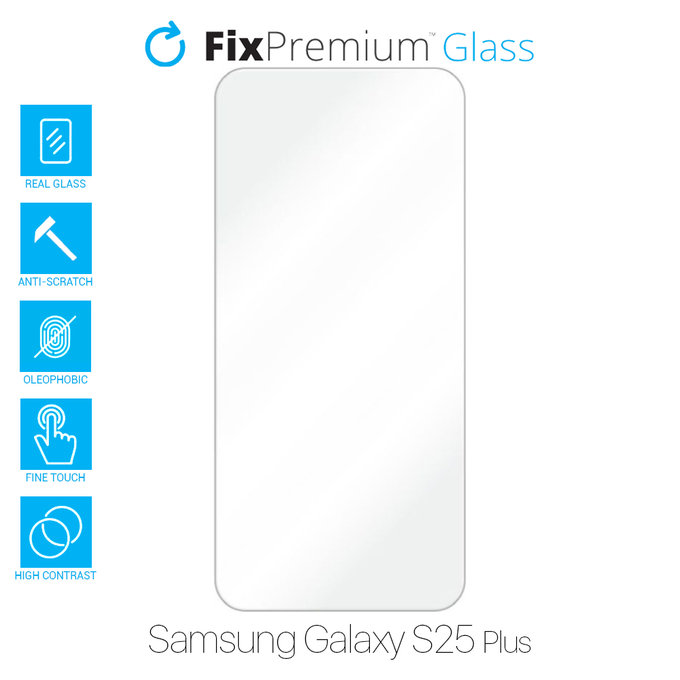 Закалено стъкло за Samsung Galaxy S25 Plus, FixPremium