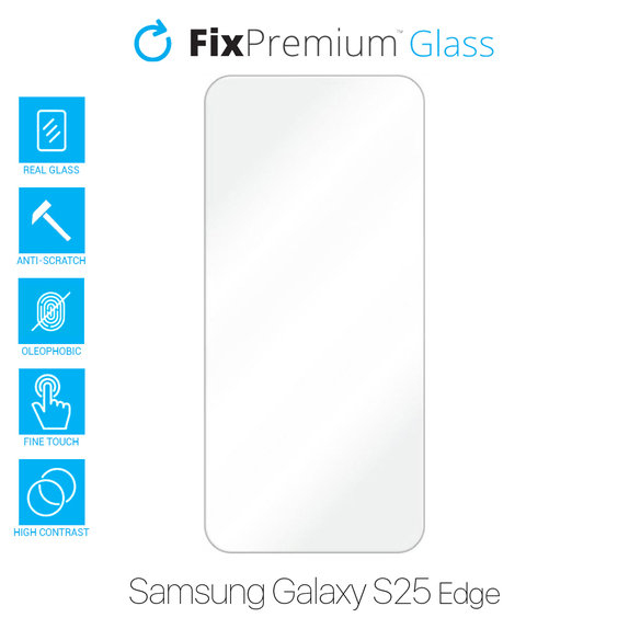 Закалено стъкло за Samsung Galaxy S25 Edge, FixPremium