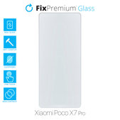 Закалено стъкло за Xiaomi Poco X7 Pro 2412DPC0AG, FixPremium