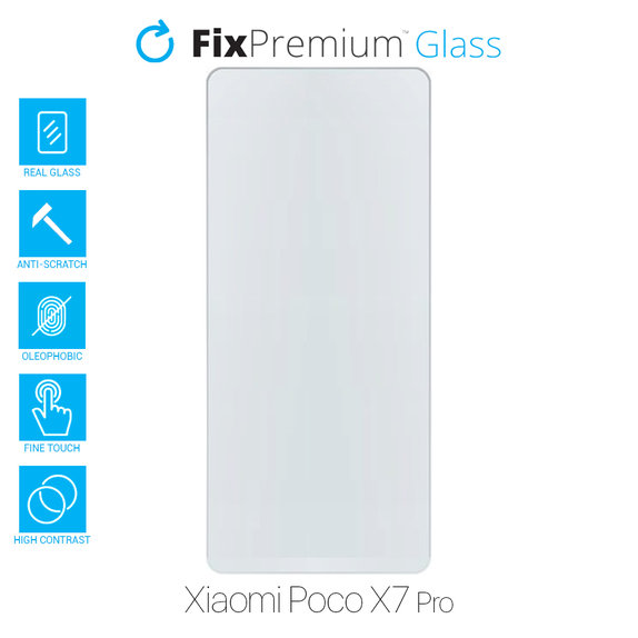 Закалено стъкло за Xiaomi Poco X7 Pro 2412DPC0AG, FixPremium