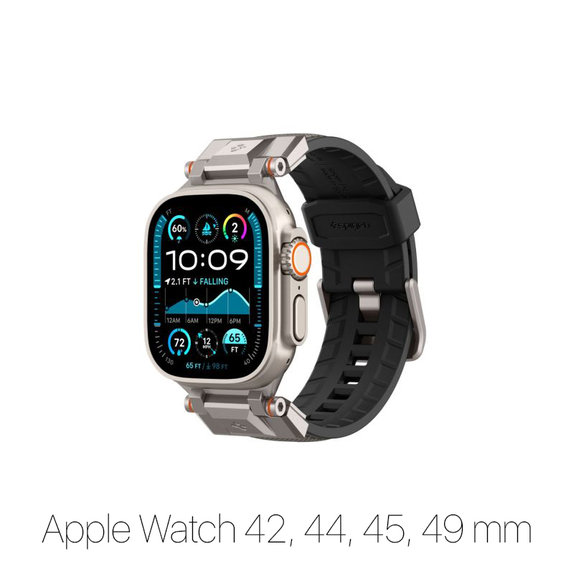 Каишка Durapro Armor за Apple Watch (42, 44, 45, 49mm), Сив, Spigen