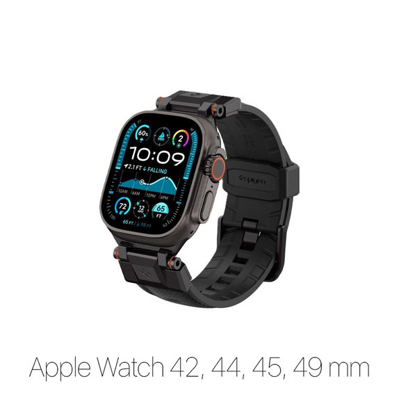 Каишка Durapro Armor за Apple Watch (42, 44, 45, 49mm), Black Edition, Spigen